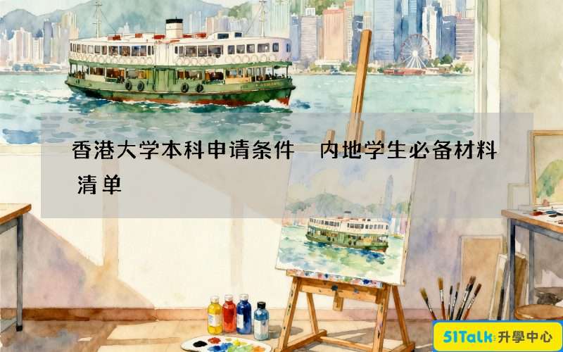 香港大学本科申请条件 内地学生必备材料清单